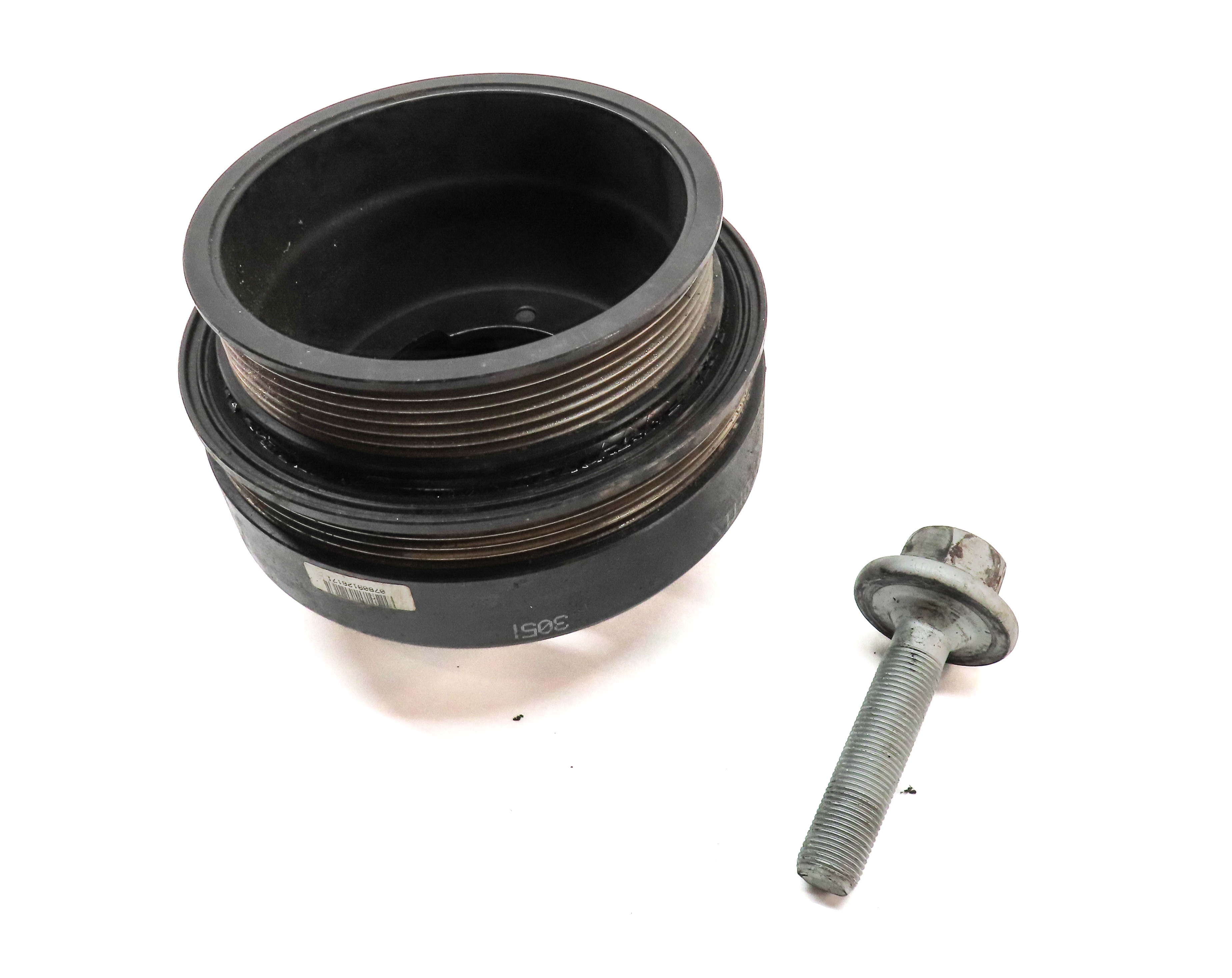 2010-2011 MERCEDES BENZ S400 (W221) HYBRID 3.5L V6 HARMONIC BALANCER PULLEY — exact item pictured